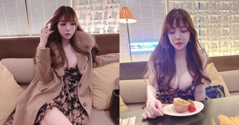 【WPT扑克】正妹英文老師「宇倩」超爆乳用餐，「渾圓美乳」比食物還誘惑！