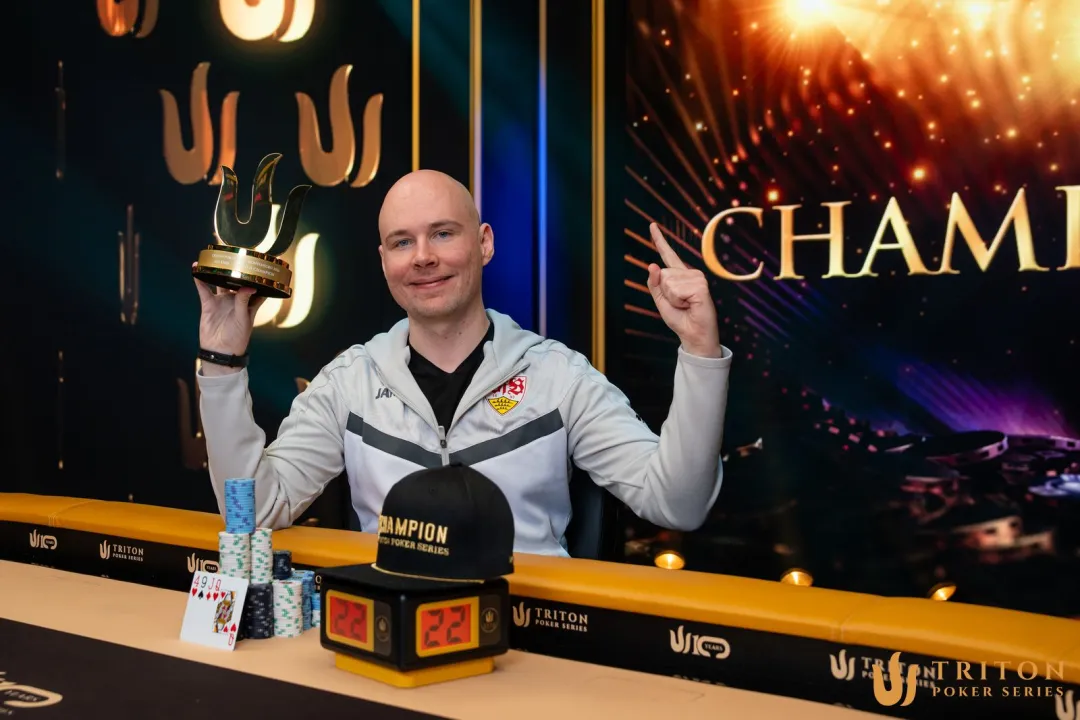 【WPT扑克】Triton黑山站:Tobias Schwecht夺混合赛冠军,Cash游戏Chan Wai Leong成最大赢家
