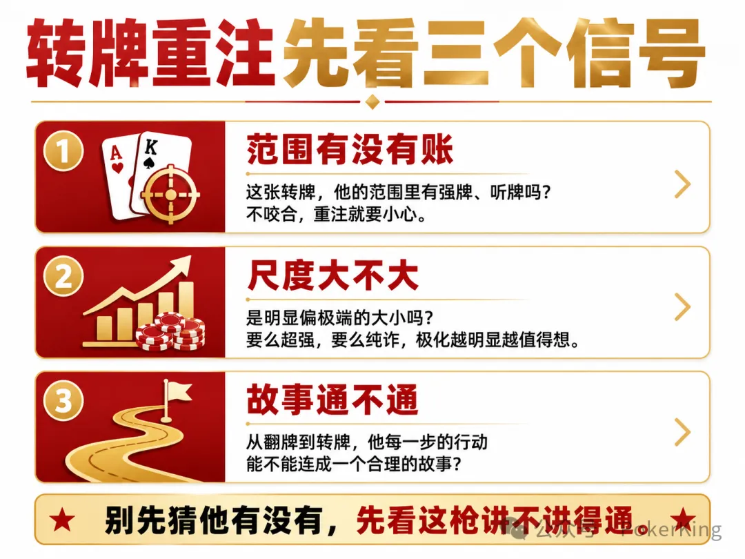 【WPT扑克】转牌重注,到底该信不信?三个信号帮你把“猜”变成“对账”