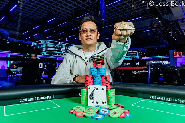 【WPT扑克】陈东再夺WSOP金手链！$10,000限注德州冠军赛单挑力压Glaser，身价暴涨成“范特西宠儿”