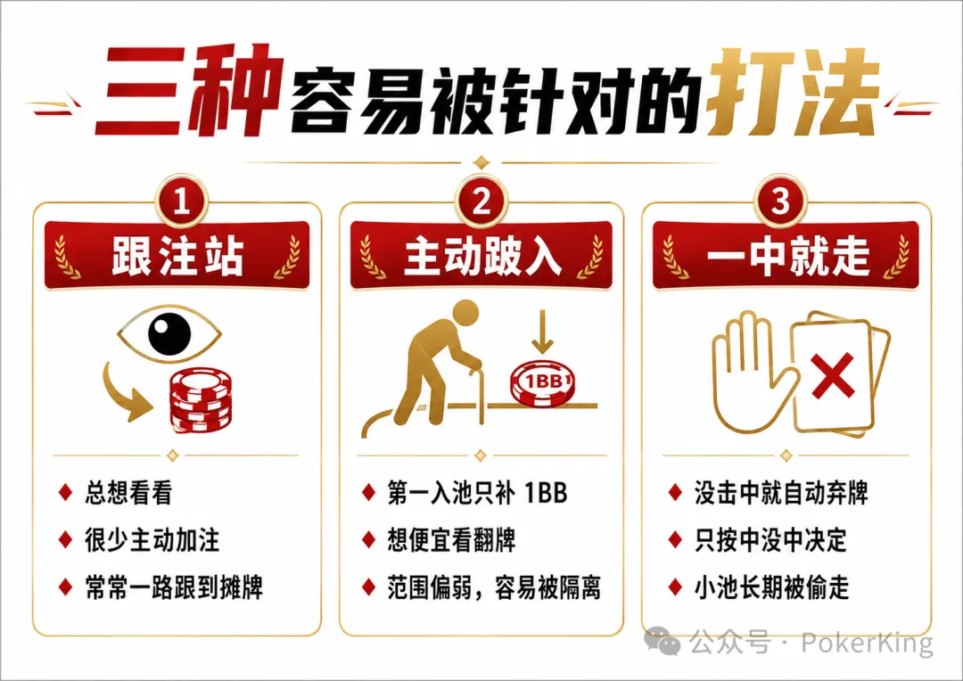 【WPT扑克】跟注站、主动跛入、一中就走——现金桌最容易被吃穿的三种打法,你中招了吗?