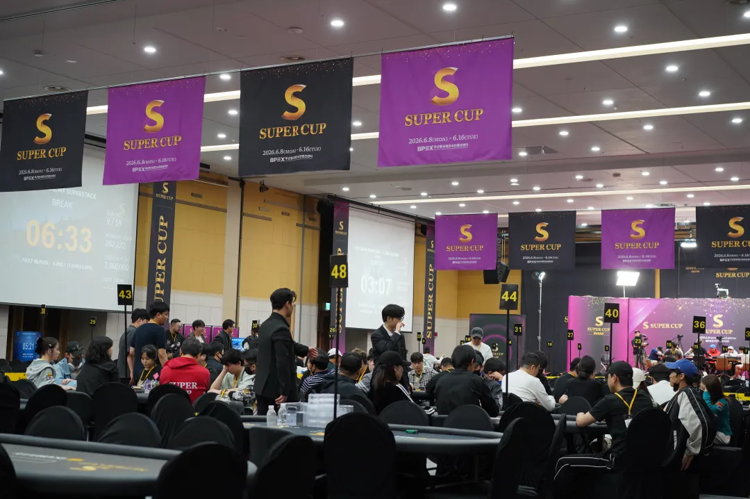 【WPT扑克】Super CUP釜山站|主赛共599人次参赛75人晋级;中日韩马四地扑克精英与跨界名人齐聚慈善邀请赛