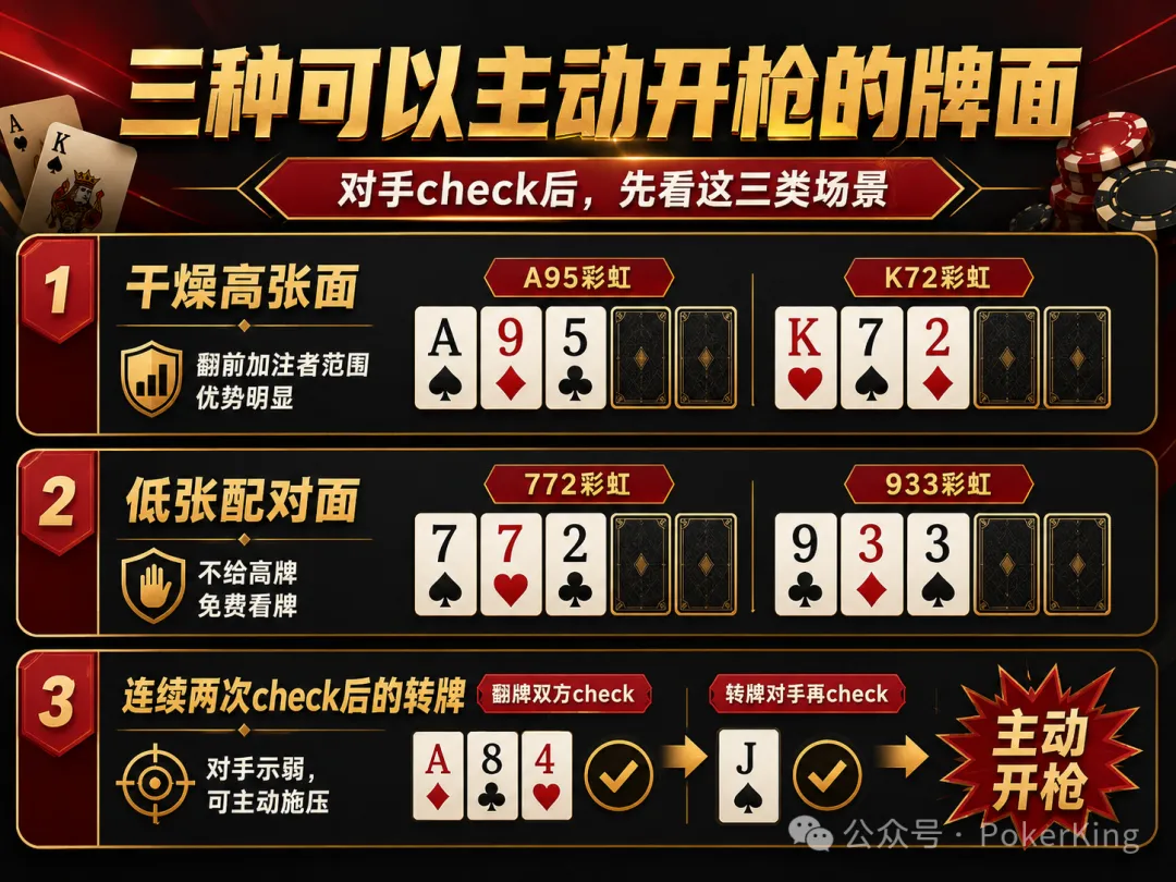 【WPT扑克】别再被“免费牌”坑了:翻牌没中,为什么高手反而更敢开枪?