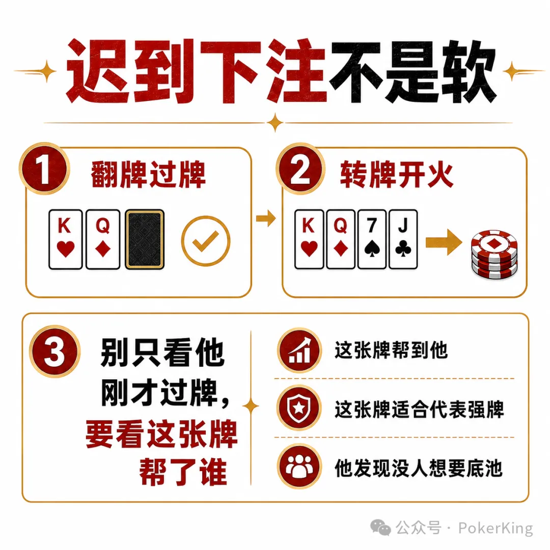【WPT扑克】对手过牌后突然开火？别急着判断，先看这三样