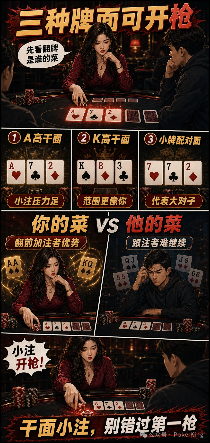 【WPT扑克】翻牌第一枪该不该开?别只看自己中没中,先看牌面更像谁
