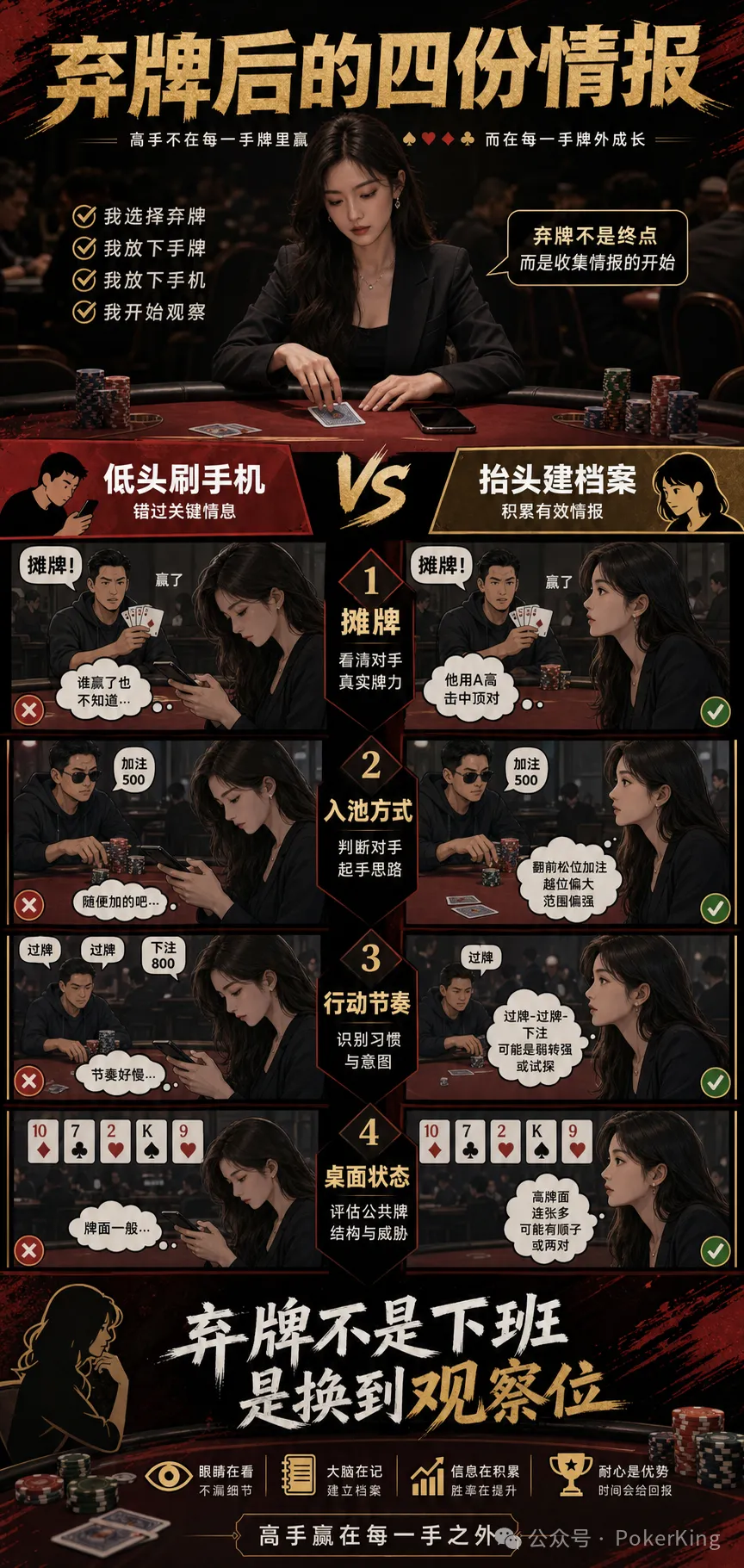 【WPT扑克】弃牌后别急着摸手机：四份档案帮你把“发呆时间”变成观察时间