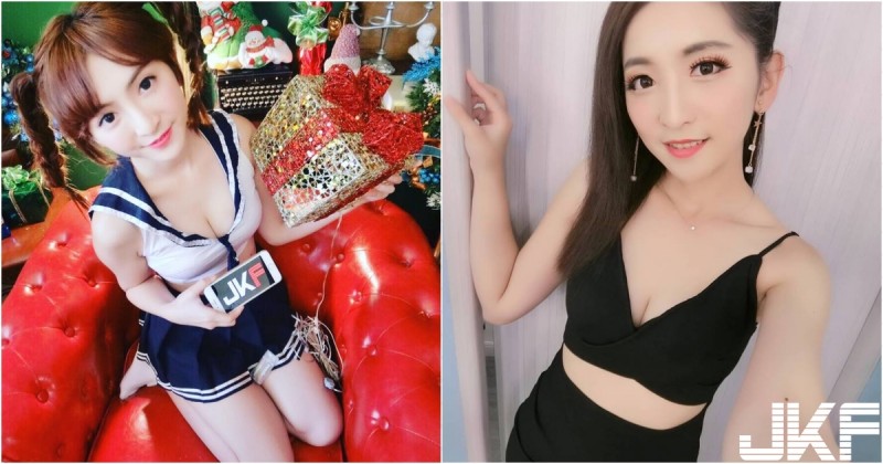 【WPT扑克】拆禮物囉～雙馬尾學生萌妹「Sophy若妘」聖誕趴好會穿，還沒拆就好驚喜