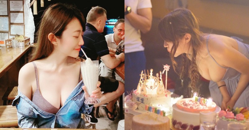 【WPT扑克】日常掉落美乳！「吃貨正妹」慶生彎腰白嫩美胸半顆溢出，超猛乳量不可小看！