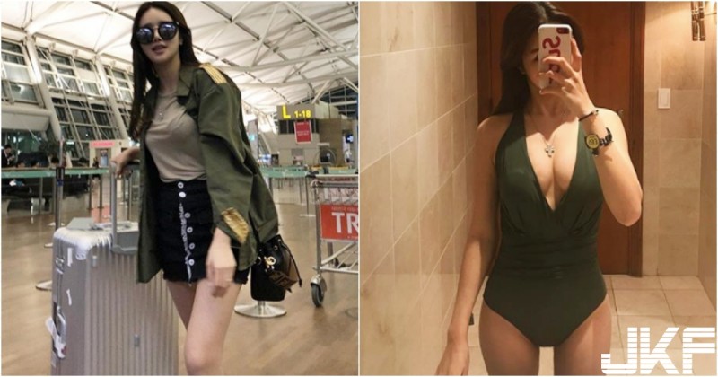 【WPT扑克】機場出沒的「貴婦姐姐」身材好辣！「渾圓白皙」美乳形狀從泳裝爆出！